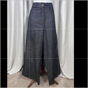 Heavy-weight denim Wide Leg dress Pants